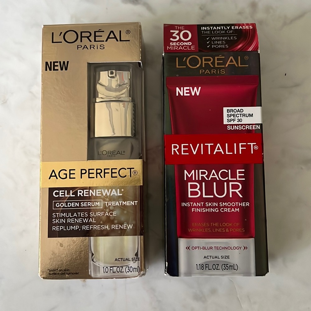 New in Box! L’Oréal Age Perfect Cell Renewal and Vitalift Miracleblur.